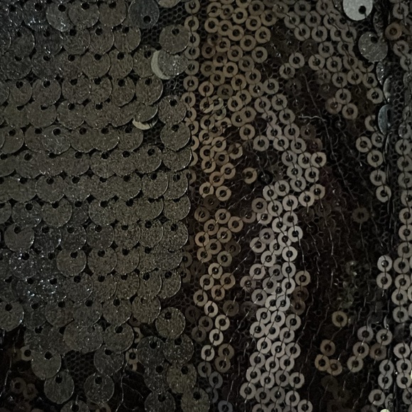 SOIEBLU Sequin Spaghetti Strap Black Mini Dress Y2K - Picture 7 of 7